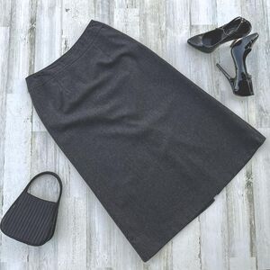 Talbots Women's Grey Wool Skirt